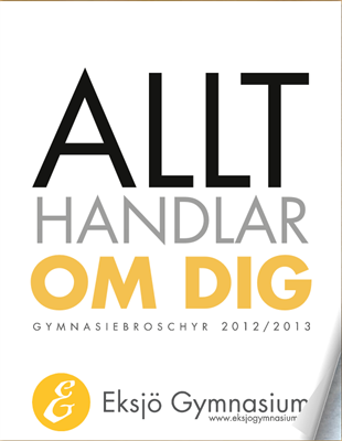 Programkatalog till Eksjö Gymnasium; Allt handlar om Dig