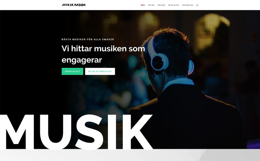 Ny hemsida till Jock De Nation